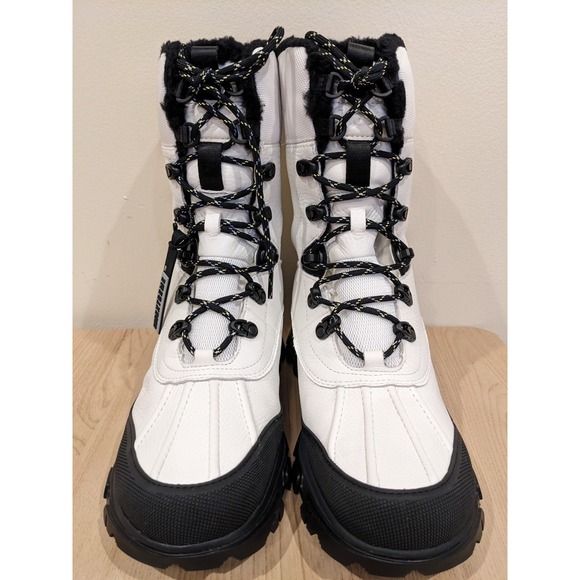 UGG Adirondack Meridian White Leather Waterproof Women's Boots Size US 9 NWT ❄️ - Picture 2 of 11